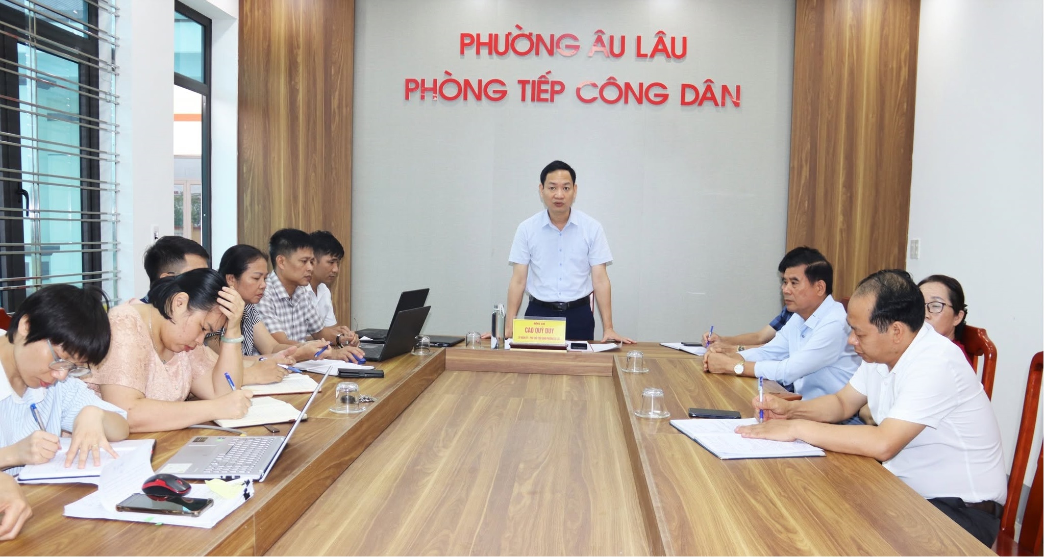 Phường Âu Lâu thống nhất phương án tháo gỡ vướng mắc giải phóng mặt bằng Dự án Đê chống ngập sông Hồng
